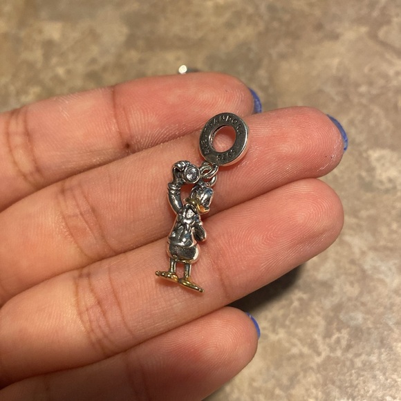 Disney x Pandora 100th anniversary Donald Duck Lab-Grown Diamond Dangle Charm - Picture 1 of 3